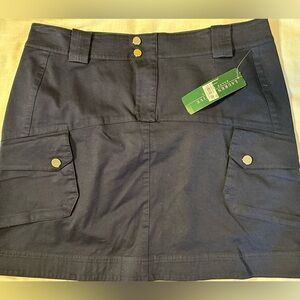 Lauren Active Ralph Lauren Tennis Skirt Navy Blue Size 12 NWT